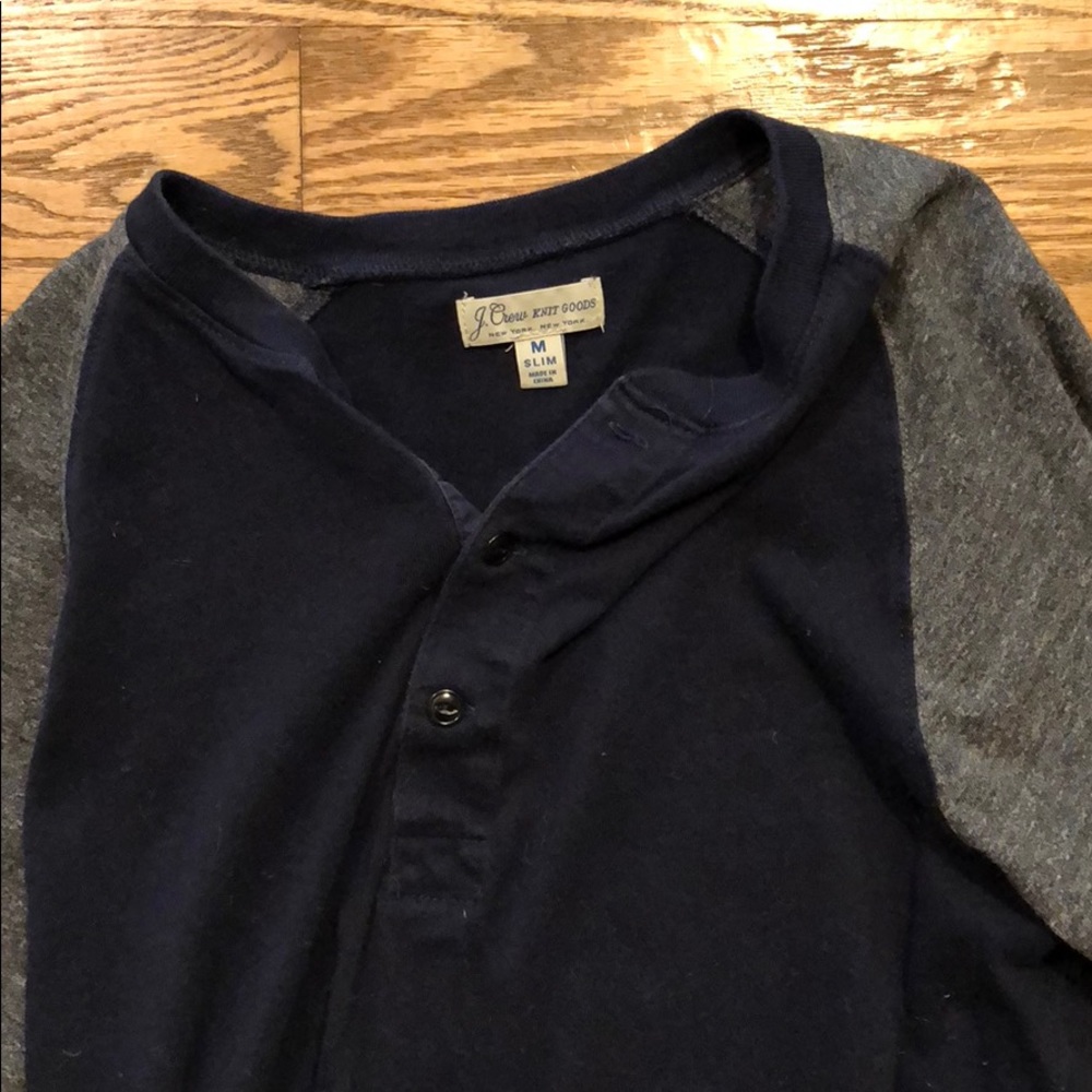 J-Crew knit slim-fit henley longsleeve